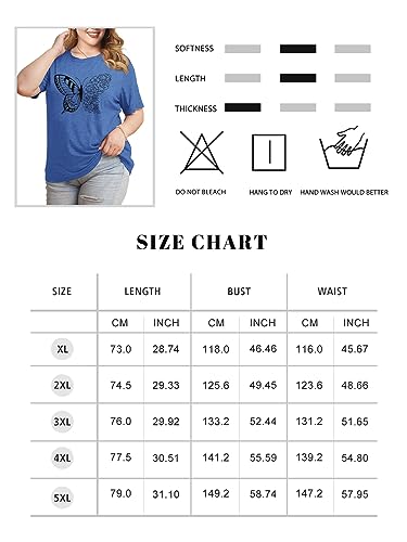 Vintage Look Graphic T-Shirts in Plus Size Up to Size 5X!