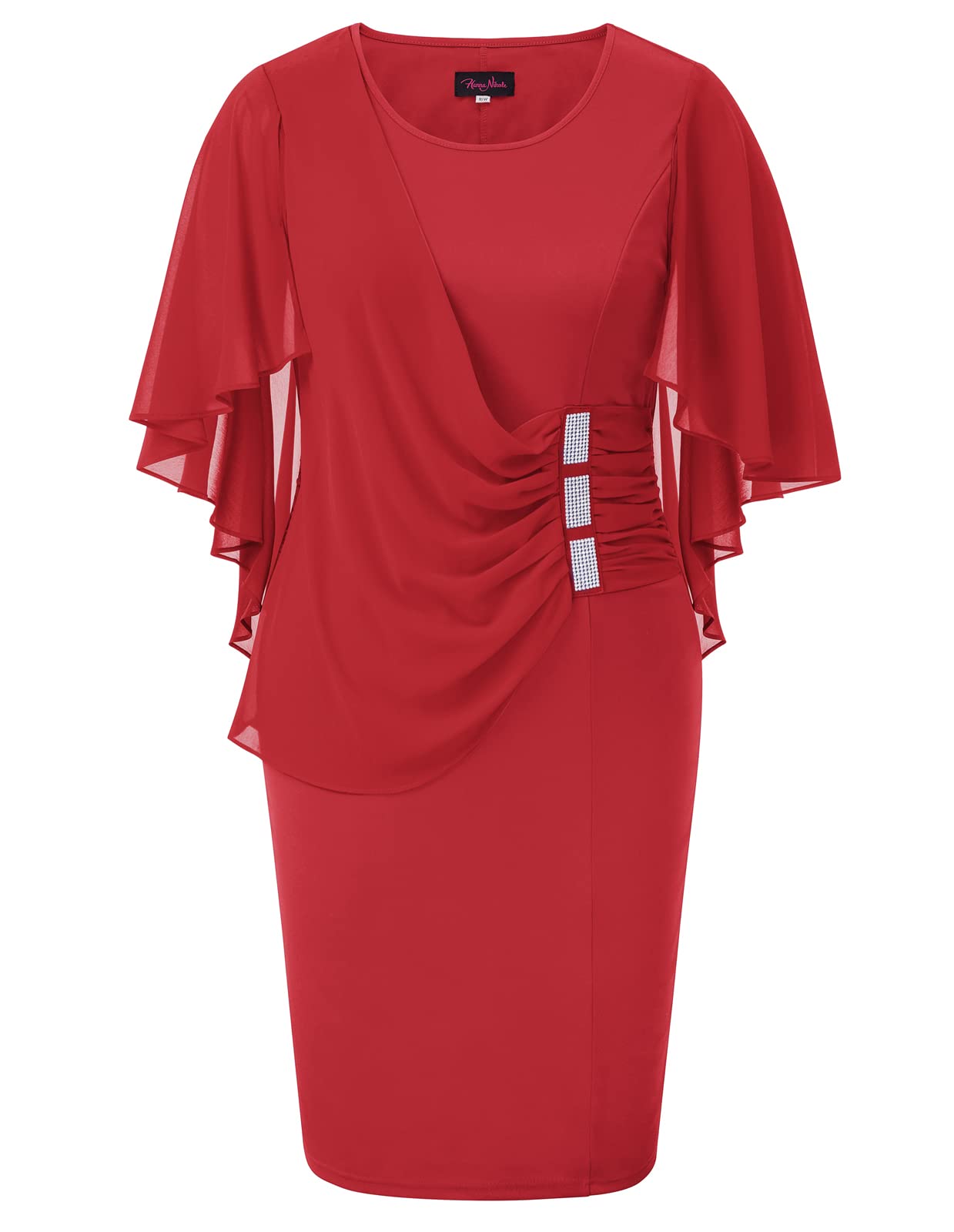 Elegant Curvy Dress for Cocktail or Bridal Parties Up to Size 24!