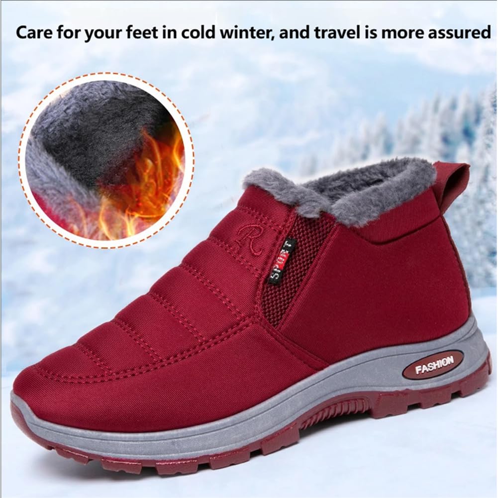 Snow Boots Lined and Water-resistent Non Slip up to SIze 14 and 8 Colors