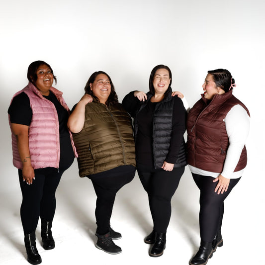Winter Vest in Hypo-allergenic Down Plus Size 1X-6X in 4 Colors