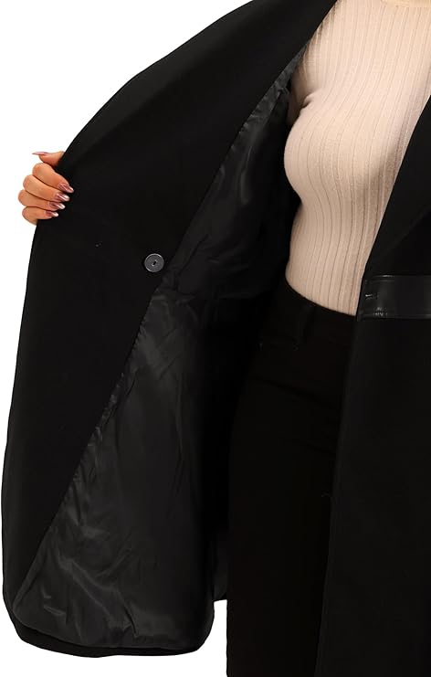 Plus Size Jacket/Coat with Faux Leather Accents in Sizes Up to 4X!