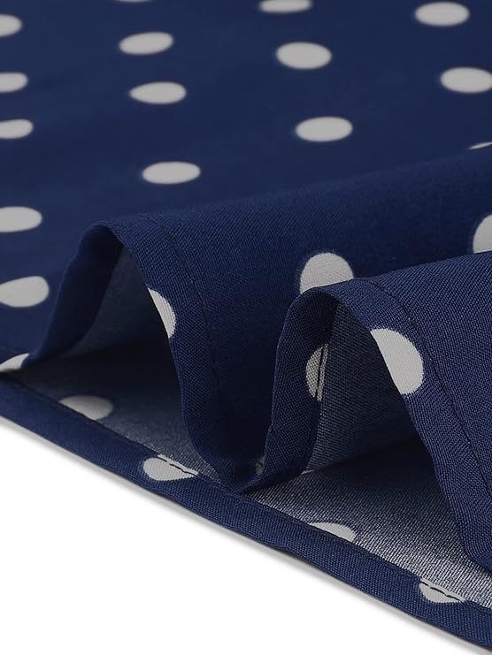 Plus Size 2024 Spring Collection Navy Polka Dot Dress Up to Size 3x!