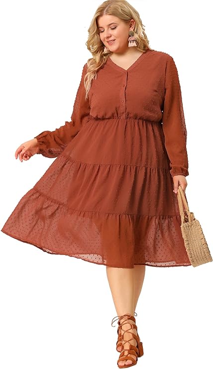 Boho Plus Size Flirty Dress - Comes in 2 Colors and Up to Size 4x!