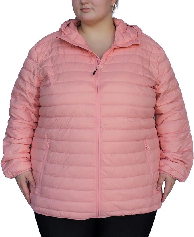 Packable Down Light Weight Hooded Jacket - Up to Size 6X and 8 Colors