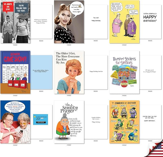 Sassy and Snarky Birthday Cards - Getting Old Collection!