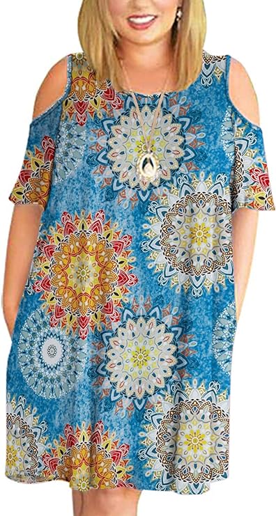 Beach Dress in 15 Different Patterns Up to Plus Size 5x!