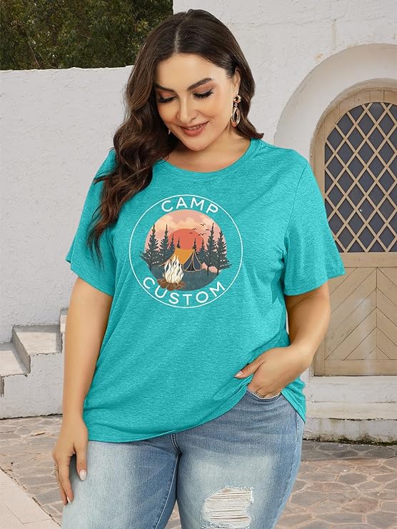Vintage Look Graphic T-Shirts in Plus Size Up to Size 5X!