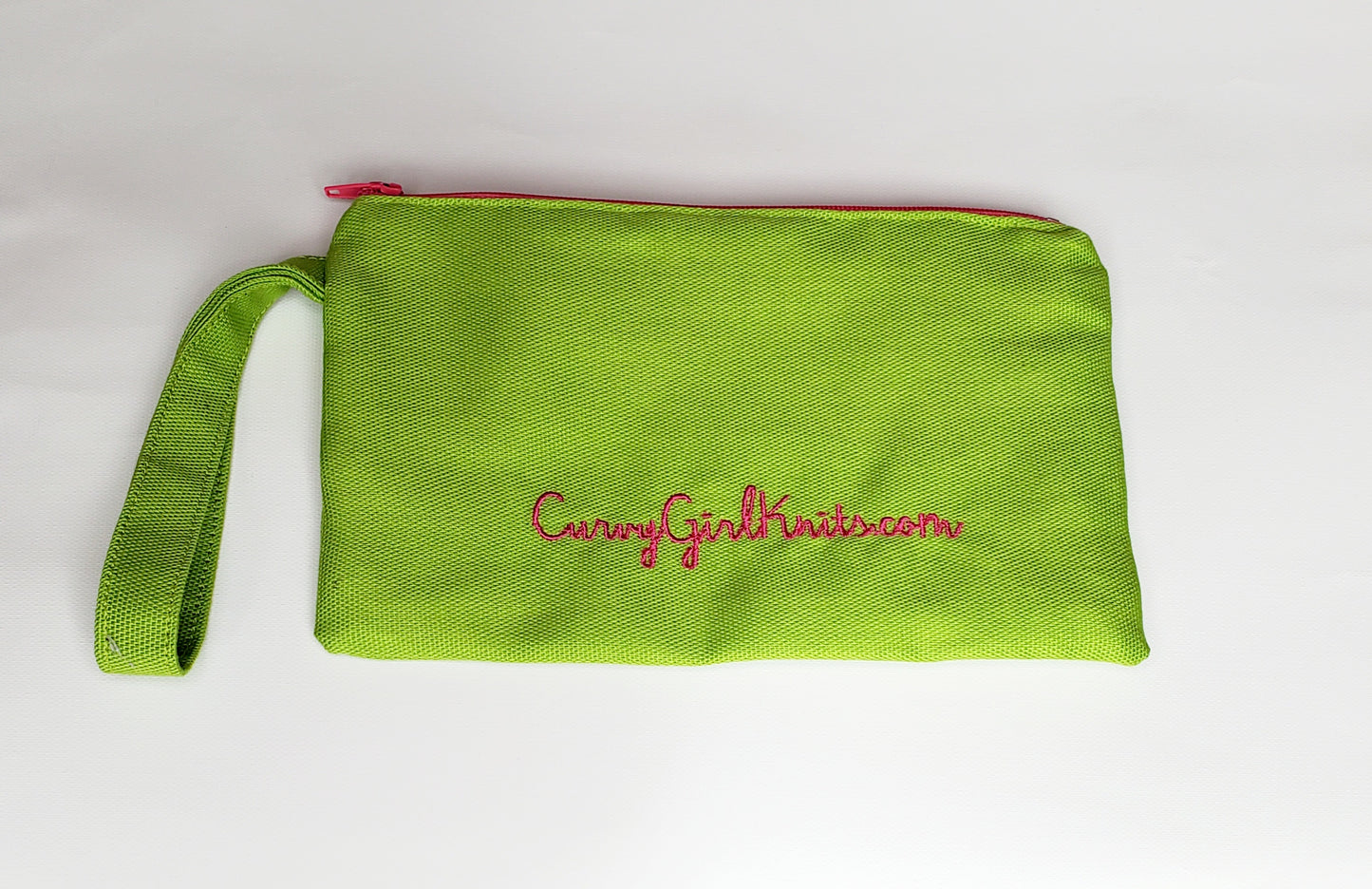 Breast Cancer Butterfly Embroidered Accessory Bag with Strap