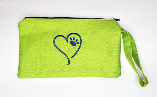 Dog/Cat Lovers Embroidered Accessory Bag with Strap
