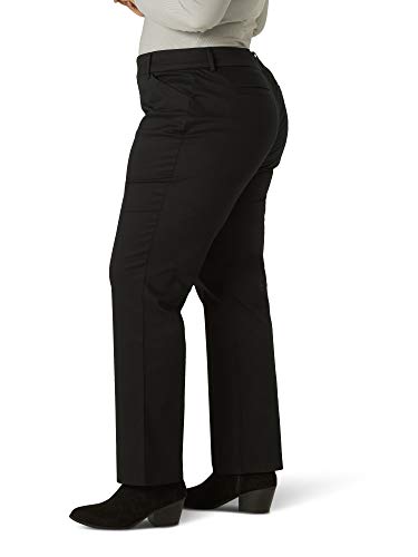 Lee Women's Plus Size Wrinkle Free Relaxed Fit Straight Leg Pant - Up to Size 30 in 3 Lengths