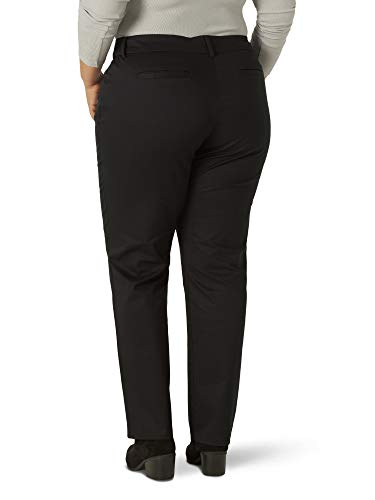 Lee Women's Plus Size Wrinkle Free Relaxed Fit Straight Leg Pant - Up to Size 30 in 3 Lengths