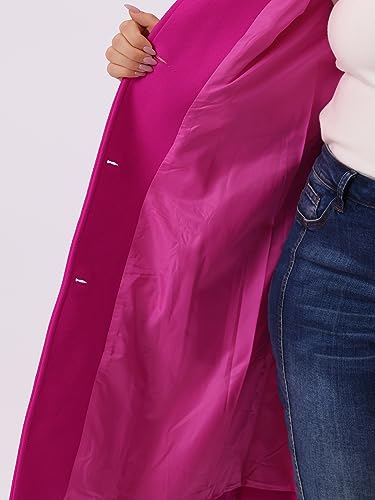 Plus Size Single Breasted Belted Coat Up to Size 4X