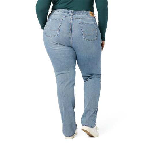 Signature by Levi Strauss & Co. Gold Women's Curvy Totally Shaping Straight Jeans (Available in Plus Size), (New) Jackson Square, 14 Long