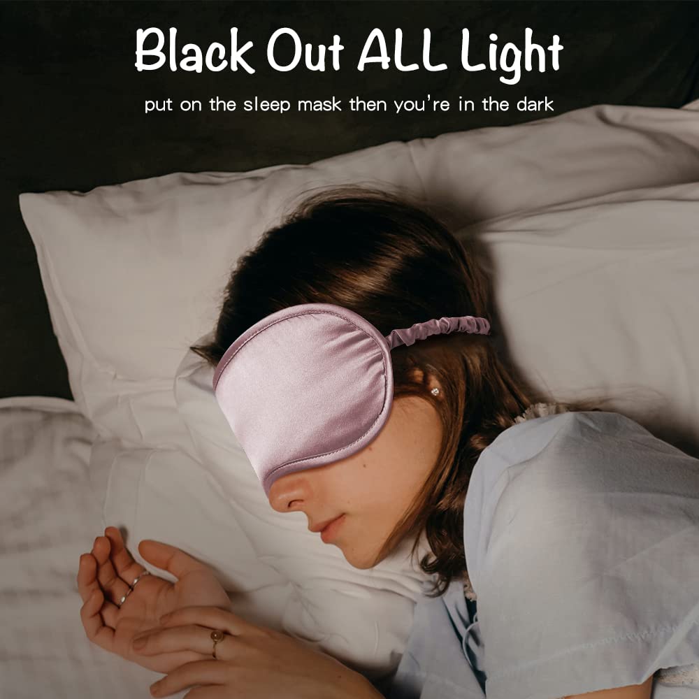 Mulberry Silk Sleep Eye Mask & Blindfold in 6 Colors!