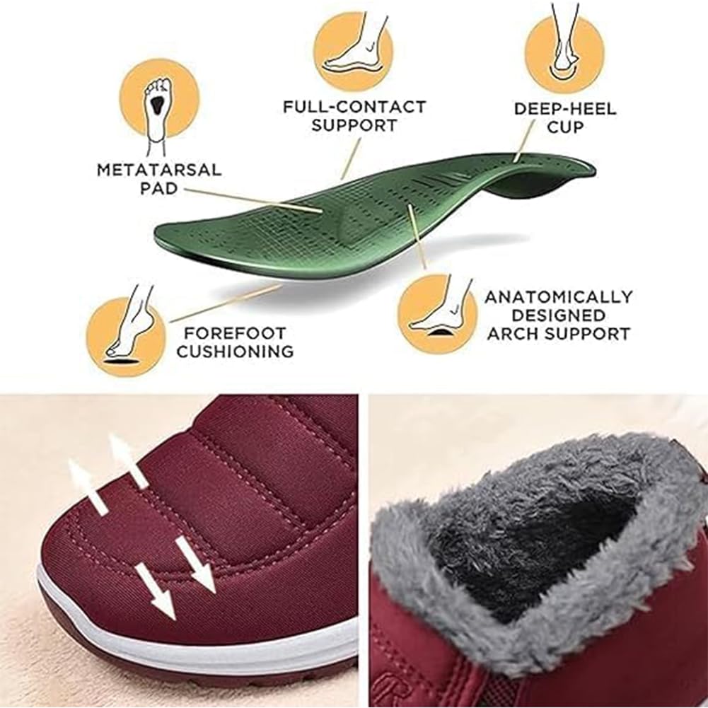 Snow Boots Lined and Water-resistent Non Slip up to SIze 14 and 8 Colors