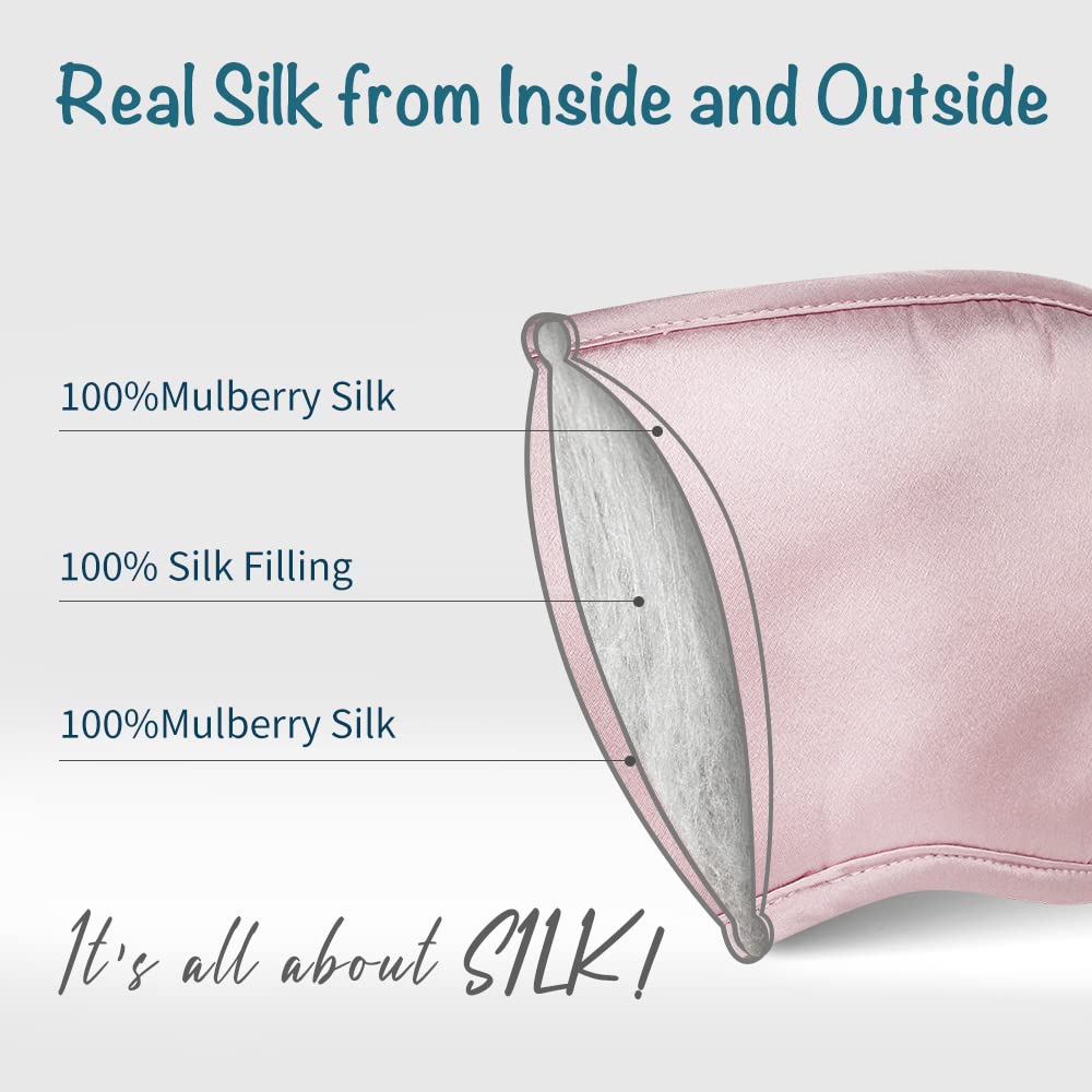 Mulberry Silk Sleep Eye Mask & Blindfold in 6 Colors!