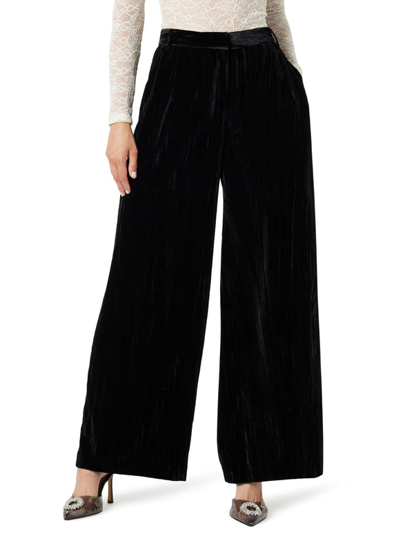 Wide Leg Velvet Trouser Up to Size 4X!