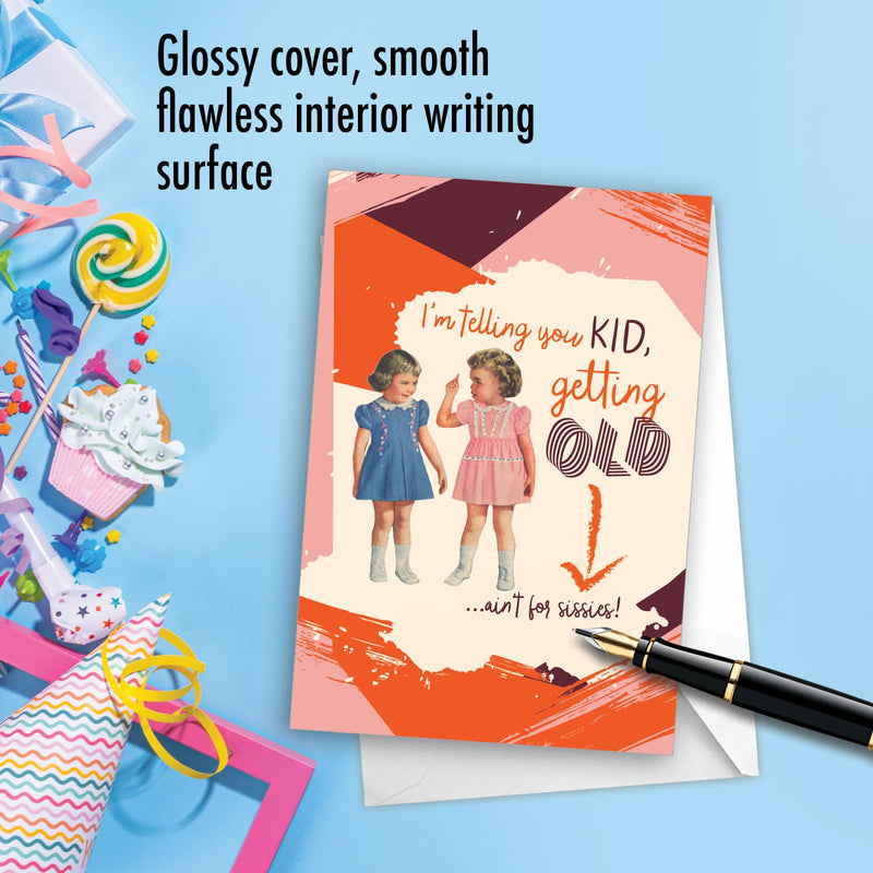 Getting Old Ain't for Sissies! Funny Grown-Up Greeting Card