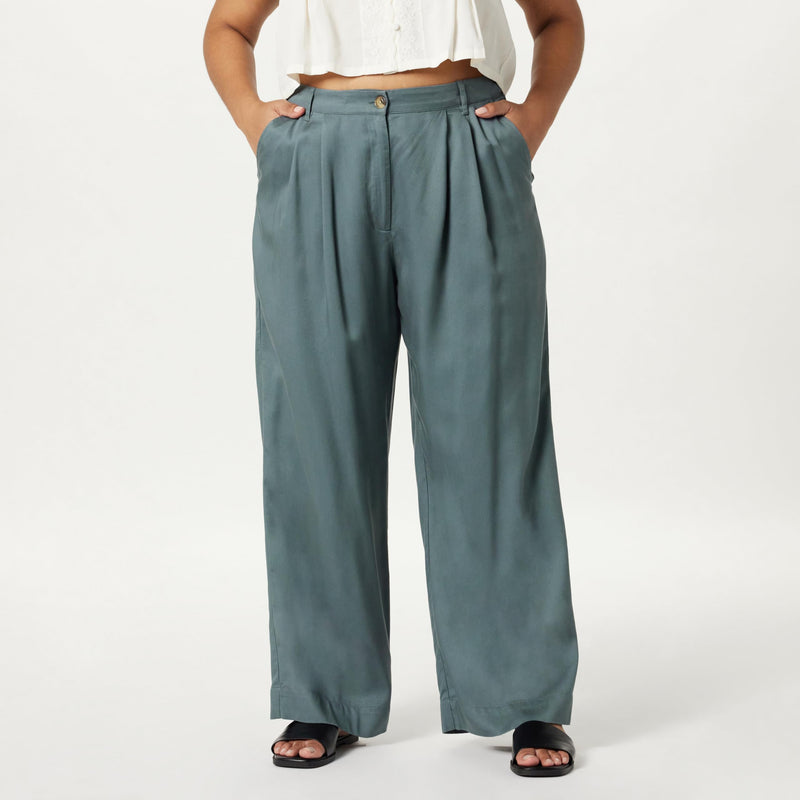 TALL Plus Size Pleated Relaxed Fit Trousers Up to Size 5X!