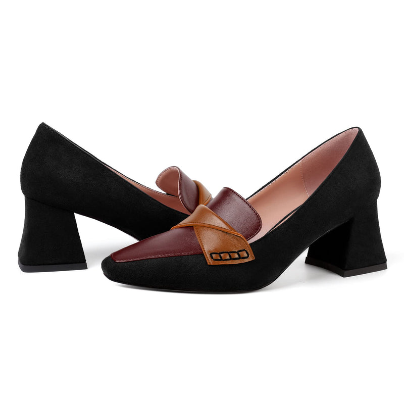 Loafer Pumps In Tall Sizes Up to 13 M and 30 Color Combinations