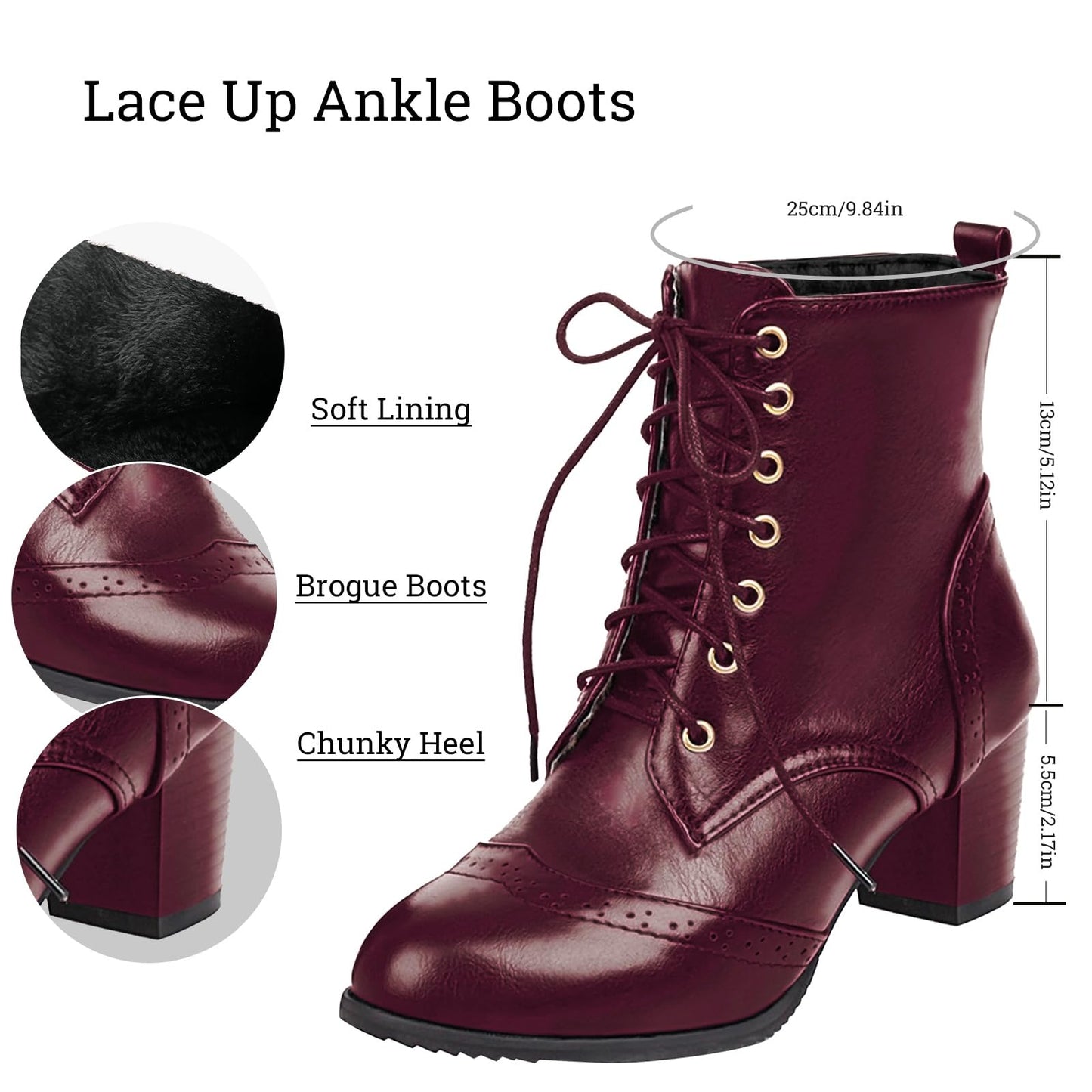 Victorian Steampunk Style Ankle Boots in 4 Colors up to Women's Size 15!