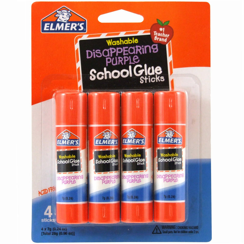 Elmer's Disappearing Purple Glue Sticks