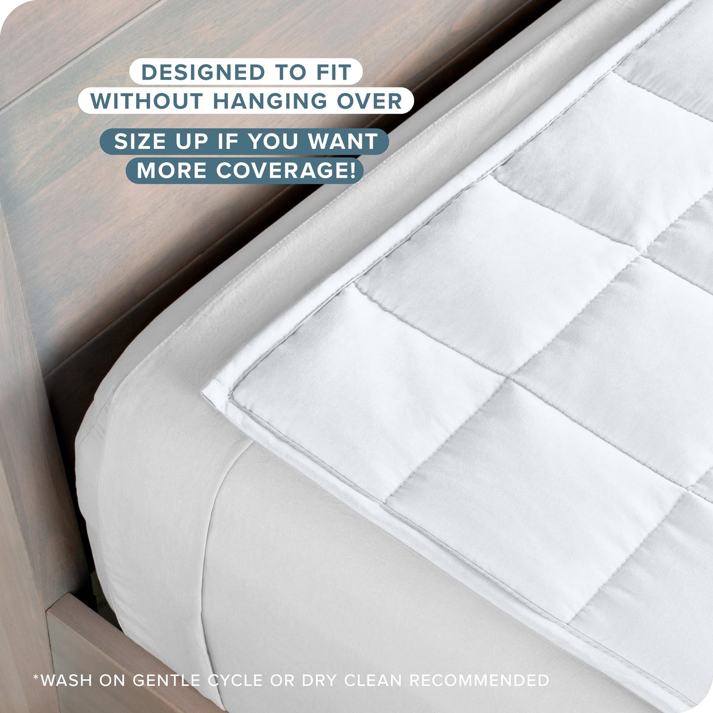 Bare Home Weighted Blanket Queen Size 17lbs (60" x 80") for Adults - All-Natural 100% Cotton - Premium Heavy Blanket Nontoxic Glass Beads (White, 60"x80")