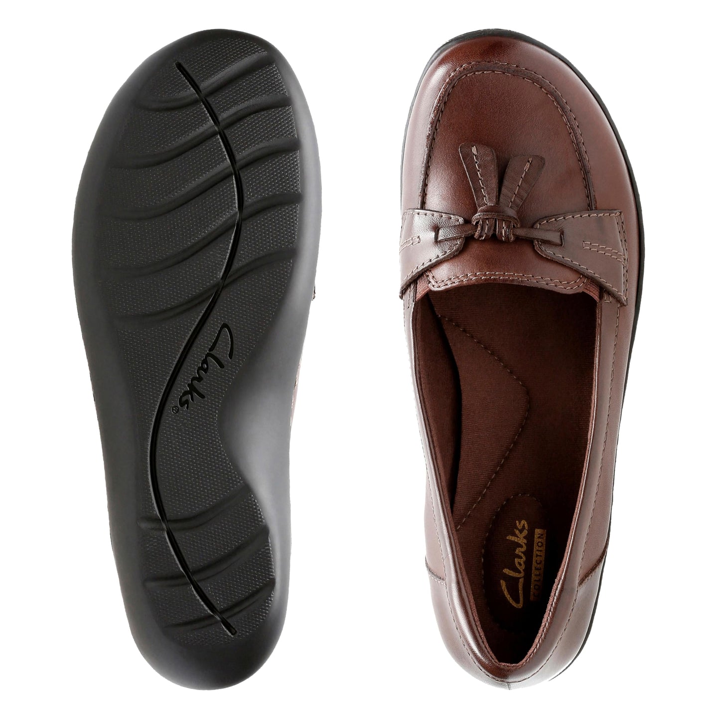 Clarks Women's Ashland Bubble Loafer - Up to Size 12 DOUBLE WIDE widths