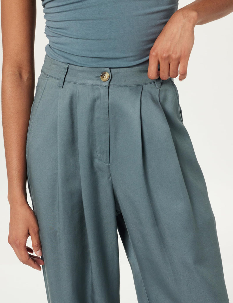 TALL Plus Size Pleated Relaxed Fit Trousers Up to Size 5X!