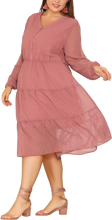 Fun Boho Plus Size Flowy Dress - Comes in 2 Colors and Up to Size 4x!