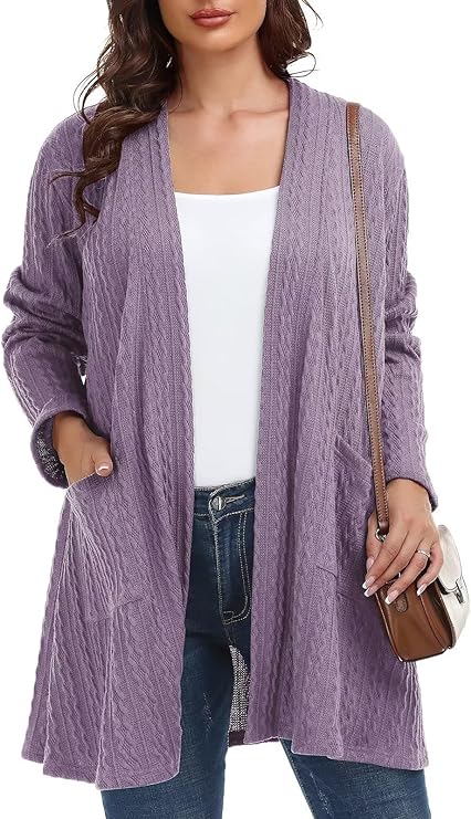 Plus Size Cardigan in 2 Patterns and 20+ Colors – Up to Size 5x!