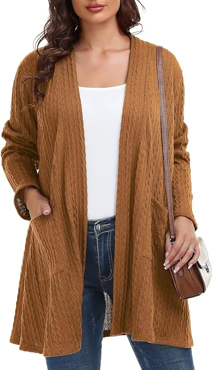 Plus Size Cardigan in 2 Patterns and 20+ Colors – Up to Size 5x!