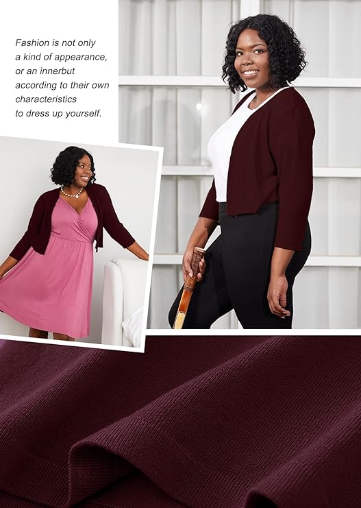 Women's Bolero Plus Size Shrug Up to Size 5X! And in 15 Colors!