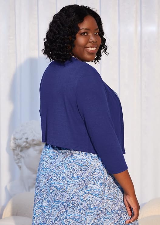 Women's Bolero Plus Size Shrug Up to Size 5X! And in 15 Colors!