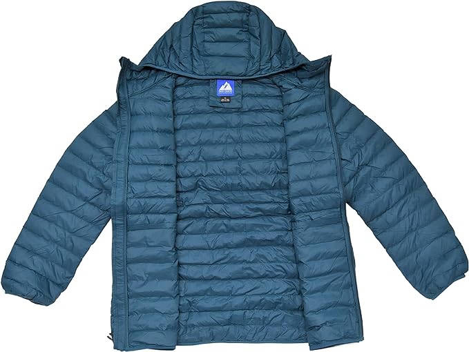 Packable Down Light Weight Hooded Jacket - Up to Size 6X and 8 Colors