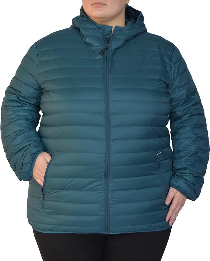 Packable Down Light Weight Hooded Jacket - Up to Size 6X and 8 Colors