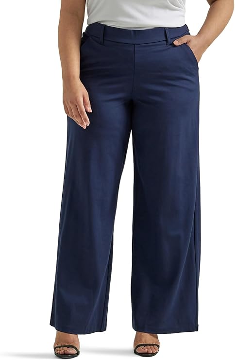 Lee Women's Ultra Lux Comfort Wide Leg Pant Petite to Long and 4 Must Have Colors!