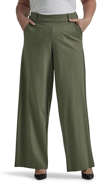 Lee Women's Ultra Lux Comfort Wide Leg Pant Petite to Long and 4 Must Have Colors!
