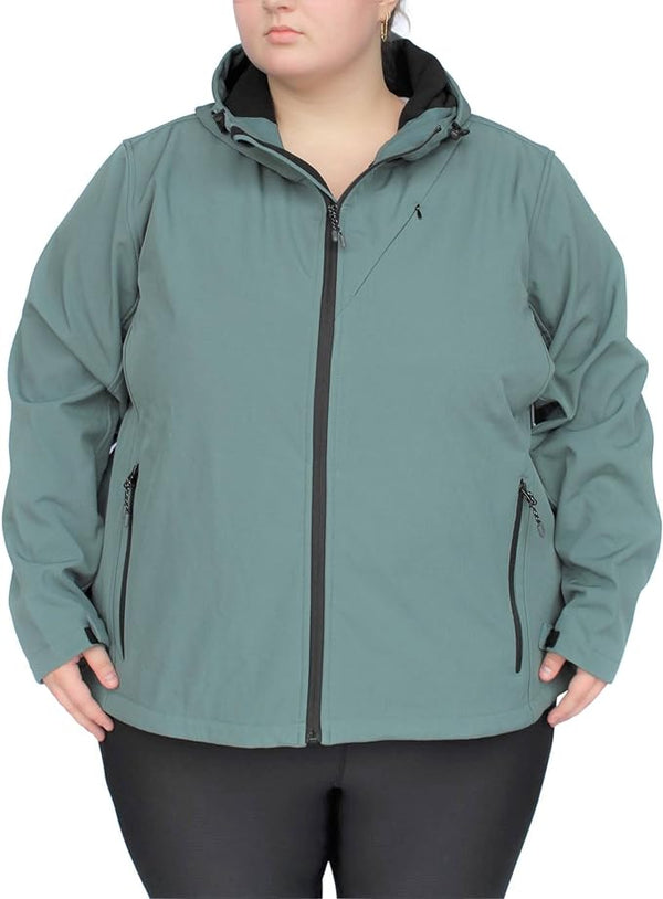 Snow Country Plus Size Micro Fleece Soft Shell Jacket Up to Size 6X