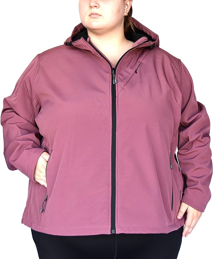 Snow Country Plus Size Micro Fleece Soft Shell Jacket Up to Size 6X
