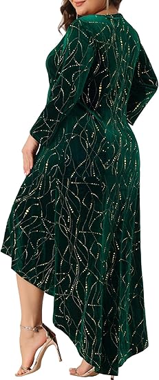 Holiday Velvet Dress Up to Size 4x and in 3 Fabulous Holiday Colors!