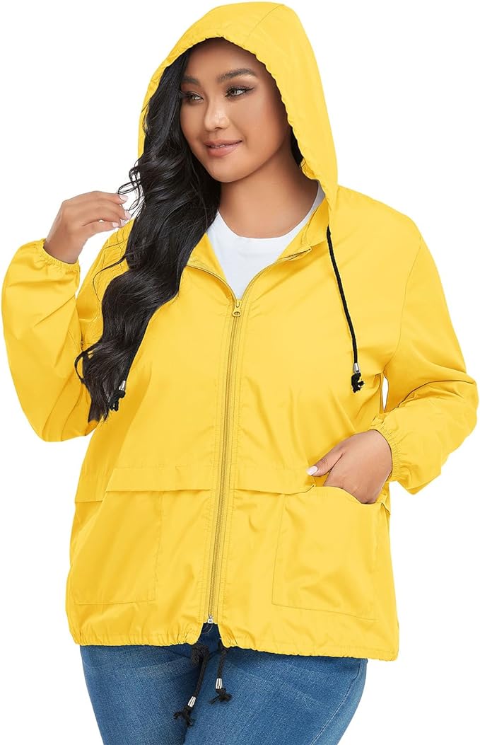 Lightweight Plus Size Windbreaker Up to Size 6X! Lots of Colors to Choose From!