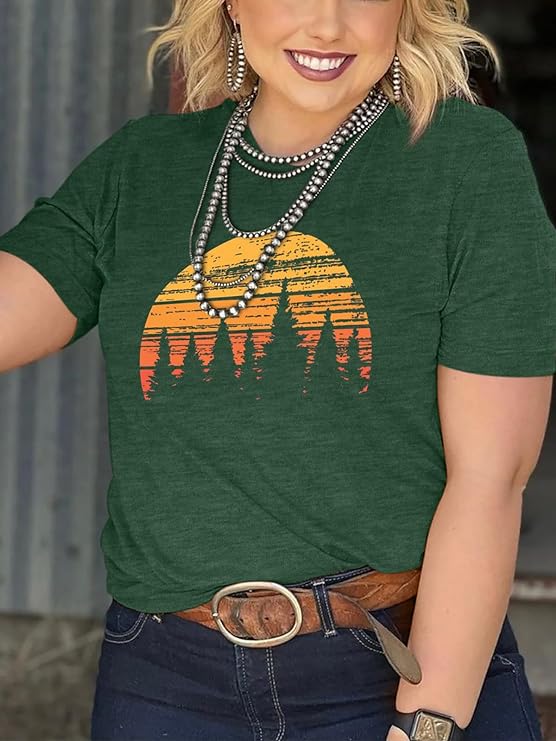 Vintage Look Graphic T-Shirts in Plus Size Up to Size 5X!