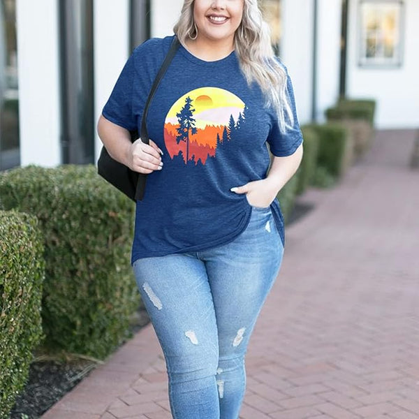 Vintage Look Graphic T-Shirts in Plus Size Up to Size 5X!