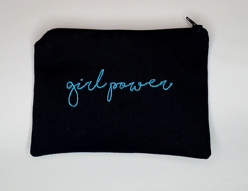 Coin Purse - Embroidered Girl Power