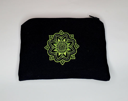 Coin Purse - Embroidered Mandala