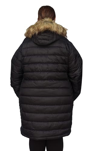 Snow Country Outerwear Women's Plus Size 1X-6X Element Parka Jacket Coat (5X Black)