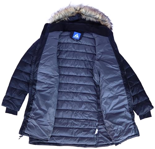 Snow Country Outerwear Women's Plus Size 1X-6X Element Parka Jacket Coat (5X Black)