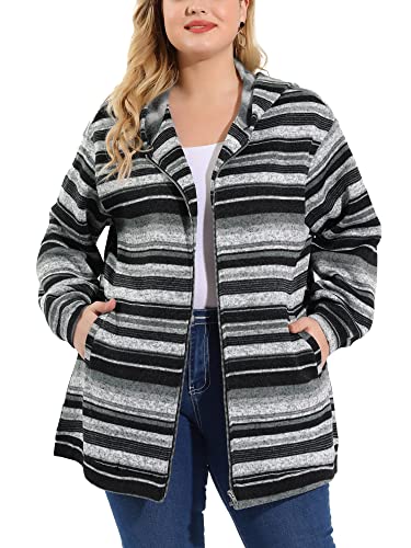 Plus Size Zip-Up Hoodie in 2 Colors - Up to Size 4x