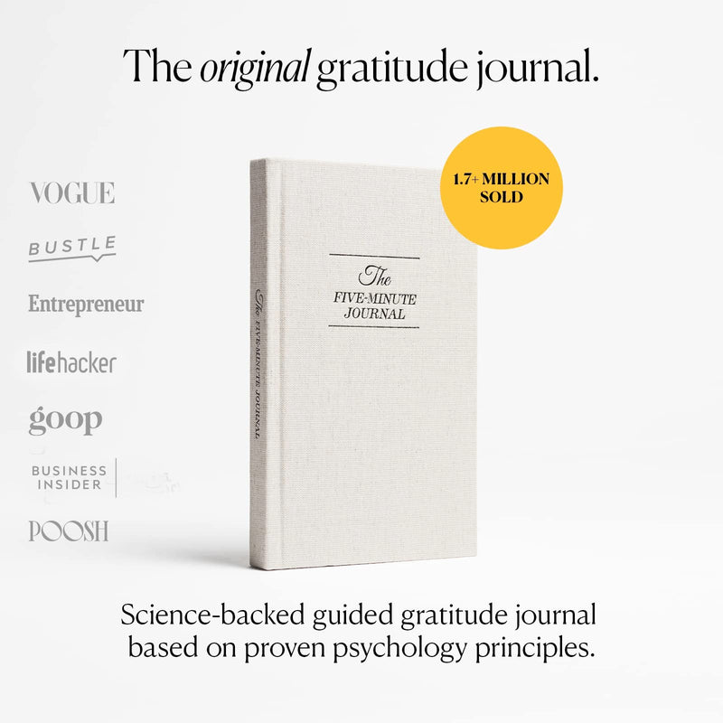 The Five Minute Journal - The Original Daily Gratitude Journal for Happiness, Mindfulness, and Reflection
